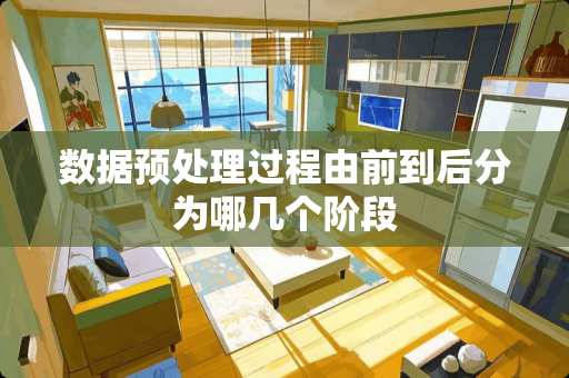 数据预处理过程由前到后分为哪几个阶段