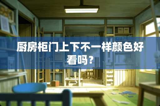 厨房柜门上下不一样颜色好看吗？