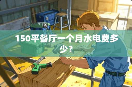 150平餐厅一个月水电费多少？