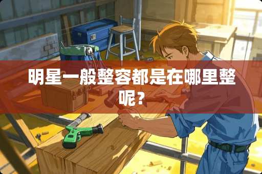 明星一般整容都是在哪里整呢？