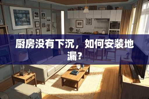 厨房没有下沉，如何安装地漏？
