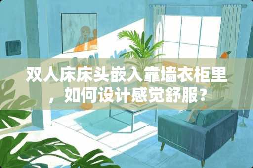 双人床床头嵌入靠墙衣柜里，如何设计感觉舒服？