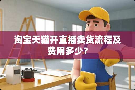 淘宝天猫开直播卖货流程及费用多少？