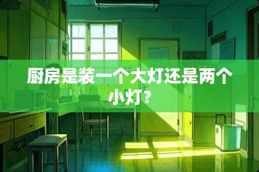 厨房是装一个大灯还是两个小灯？