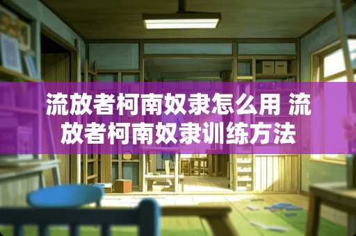 流放者柯南*隶怎么用 流放者柯南*隶训练方法