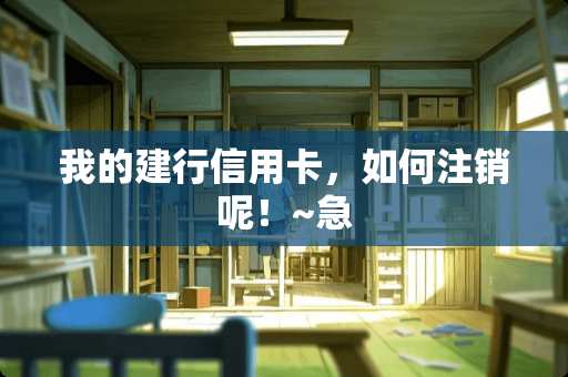 我的建行***，如何注销呢！~急