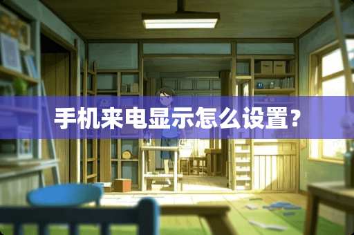 手机来电显示怎么设置？