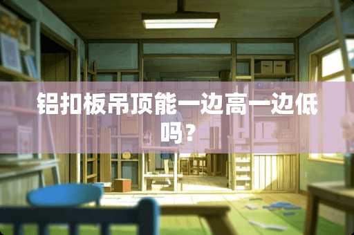 铝扣板吊顶能一边高一边低吗？