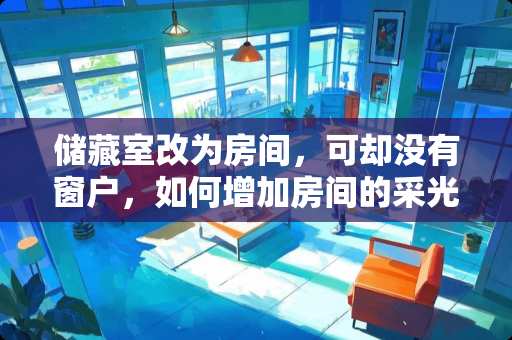 储藏室改为房间，可却没有窗户，如何增加房间的采光和通气性呢？