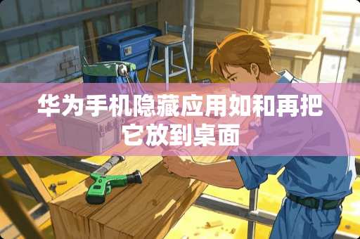 华为手机隐藏应用如和再把它放到桌面