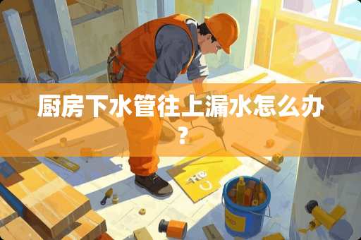 厨房下水管往上漏水怎么办？