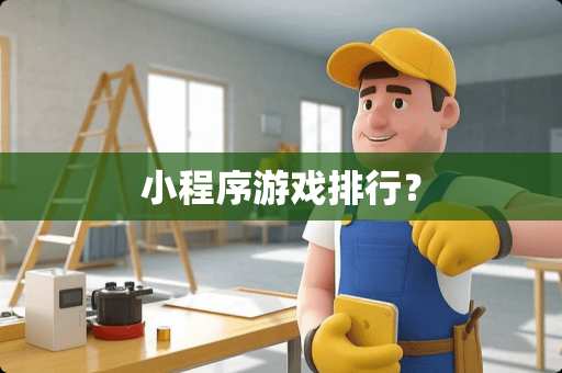 小程序游戏排行？