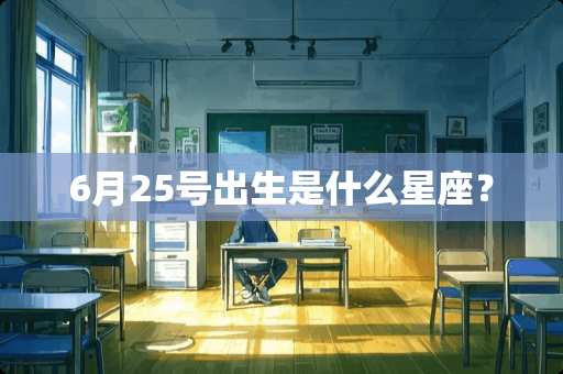 6月25号出生是什么星座？