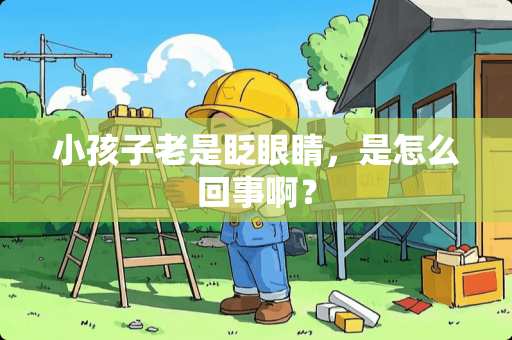 小孩子老是眨眼睛，是怎么回事啊？