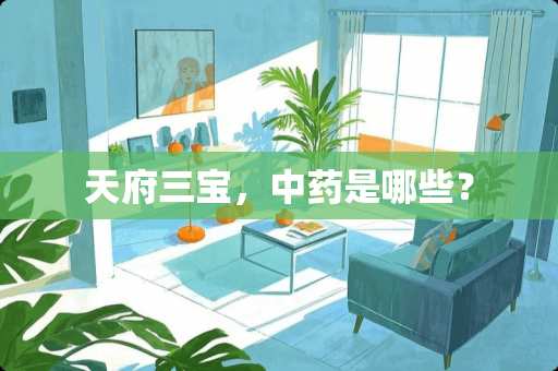 天府三宝，中药是哪些？