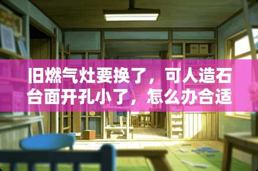 旧燃气灶要换了，可人造石台面开孔小了，怎么办合适？