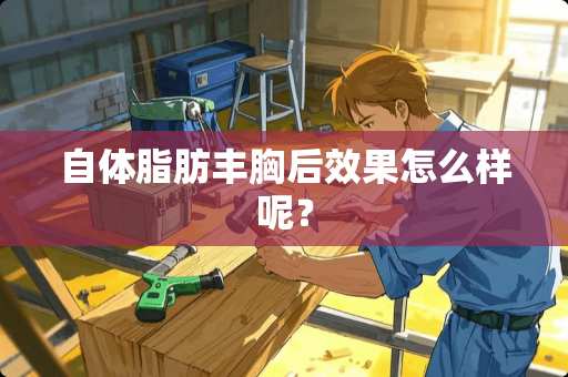 自体脂肪丰胸后效果怎么样呢？