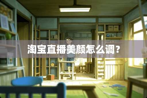 淘宝直播美颜怎么调？