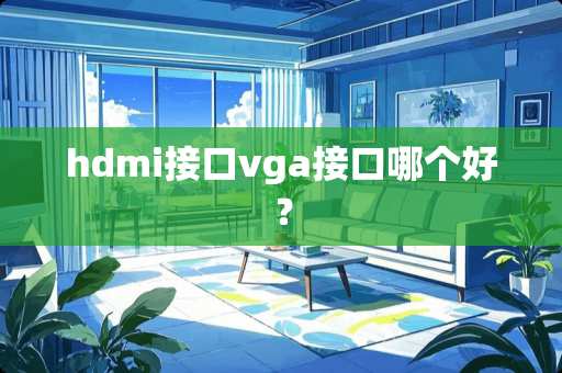 hdmi接口vga接口哪个好？