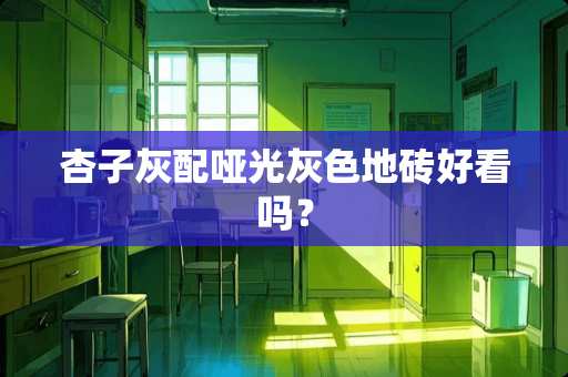 杏子灰配哑光灰色地砖好看吗？