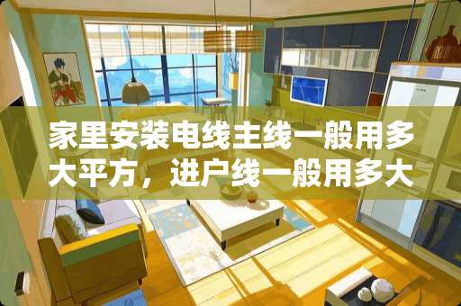 家里安装电线主线一般用多大平方，进户线一般用多大平方？