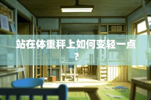 站在体重秤上如何变轻一点？