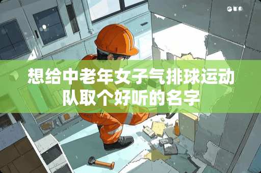 想给中老年女子气排球运动队取个好听的名字