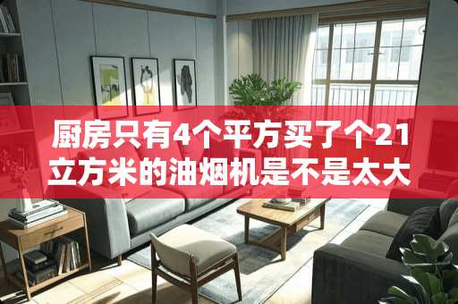 厨房只有4个平方买了个21立方米的油烟机是不是太大了？