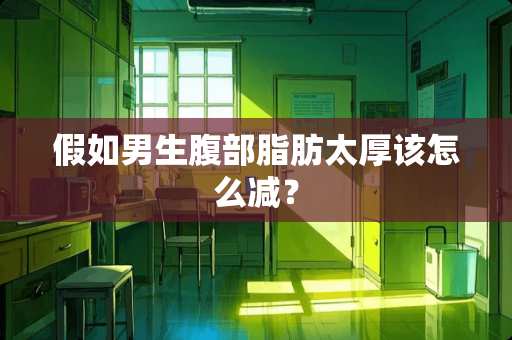 假如男生腹部脂肪太厚该怎么减？