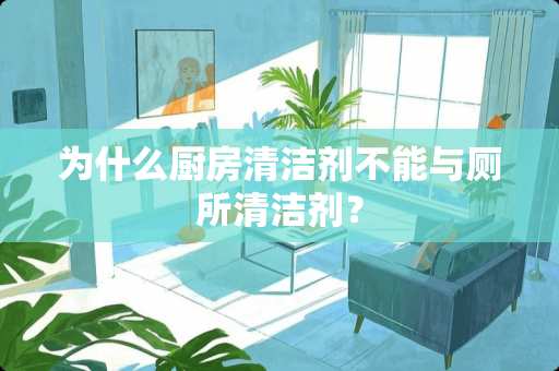 为什么厨房清洁剂不能与厕所清洁剂？