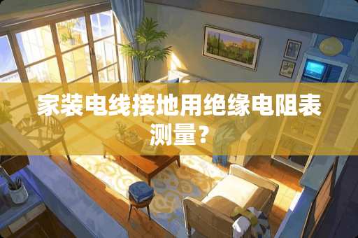 家装电线接地用绝缘电阻表测量？