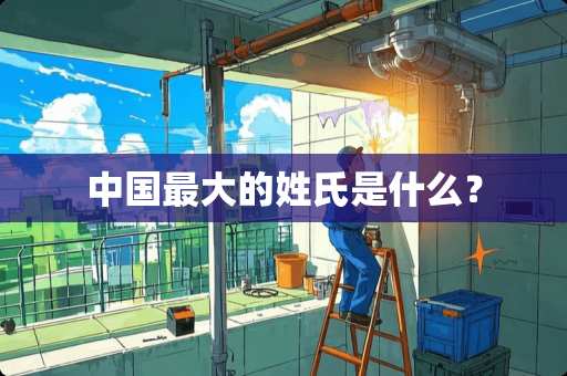 中国最大的姓氏是什么？