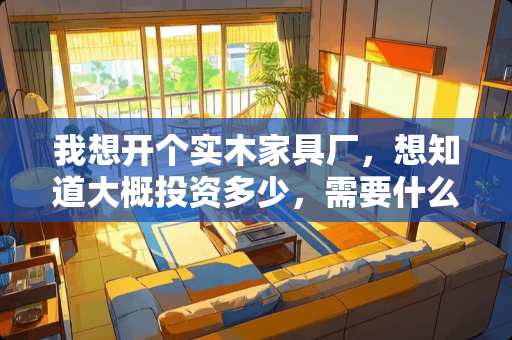 我想开个实木家具厂，想知道大概投资多少，需要什么设备？