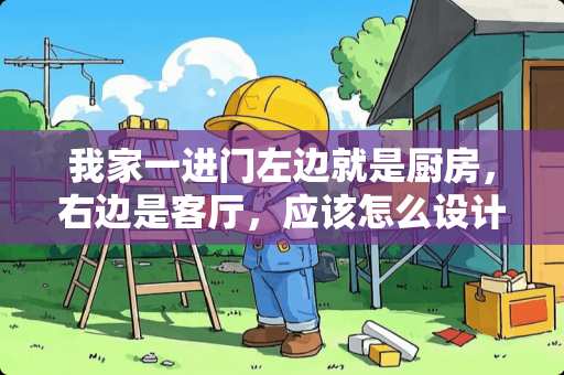 我家一进门左边就是厨房，右边是客厅，应该怎么设计玄关，请大师来帮帮忙？