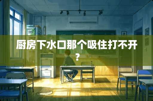 厨房下水口那个吸住打不开？