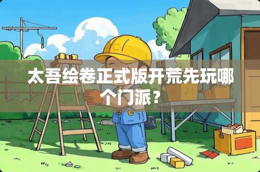 太吾绘卷正式版开荒先玩哪个门派？