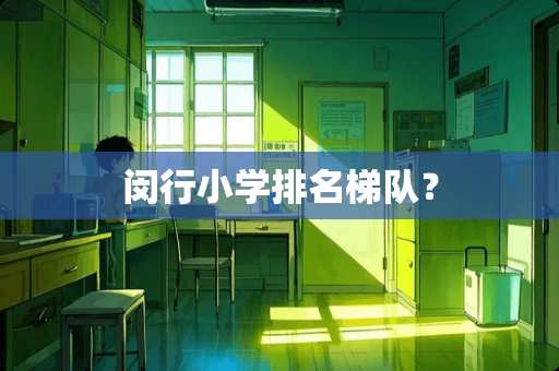 闵行小学排名梯队？