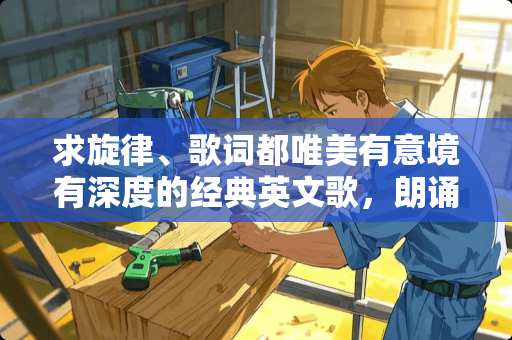 求旋律、歌词都唯美有意境有深度的经典英文歌，朗诵用的，谢谢！