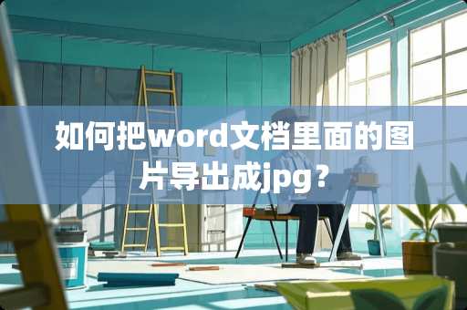 如何把word文档里面的图片导出成jpg？