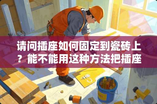 请问插座如何固定到瓷砖上？能不能用这种方法把插座固定在粉刷好的石灰墙上？