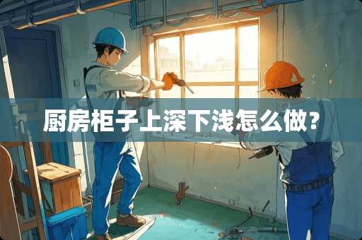 厨房柜子上深下浅怎么做？