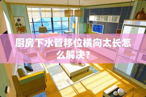 厨房下水管移位横向太长怎么解决？