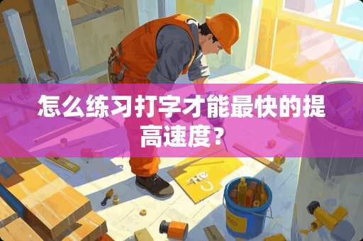 怎么练习打字才能最快的提高速度？