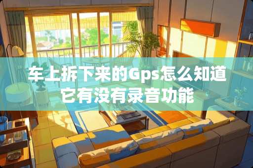 车上拆下来的Gps怎么知道它有没有录音功能