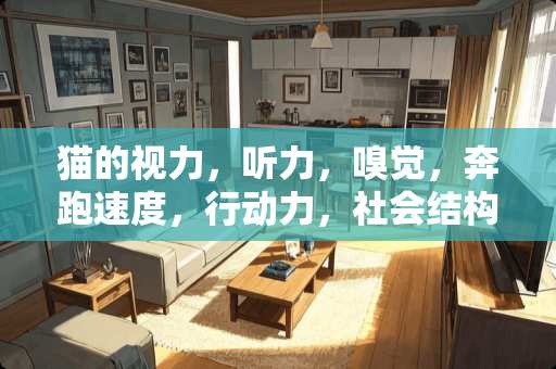 猫的视力，听力，嗅觉，奔跑速度，行动力，社会结构，食谱等生理数据