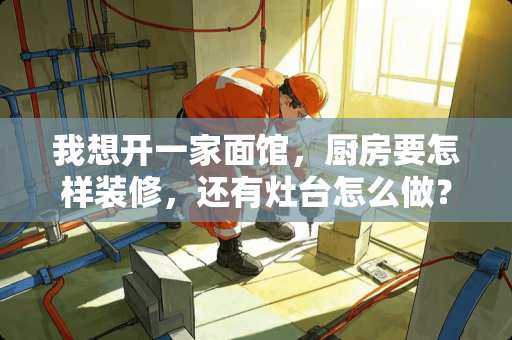 我想开一家面馆，厨房要怎样装修，还有灶台怎么做？