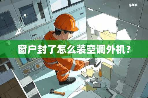 窗户封了怎么装空调外机？