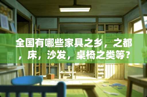 全国有哪些家具之乡，之都，床，沙发，桌椅之类等？