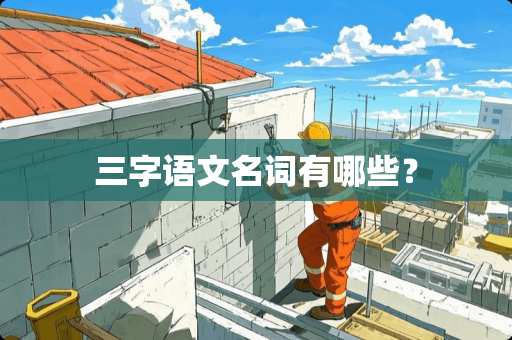 三字语文名词有哪些？