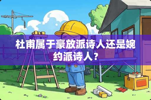 杜甫属于豪放派诗人还是婉约派诗人？